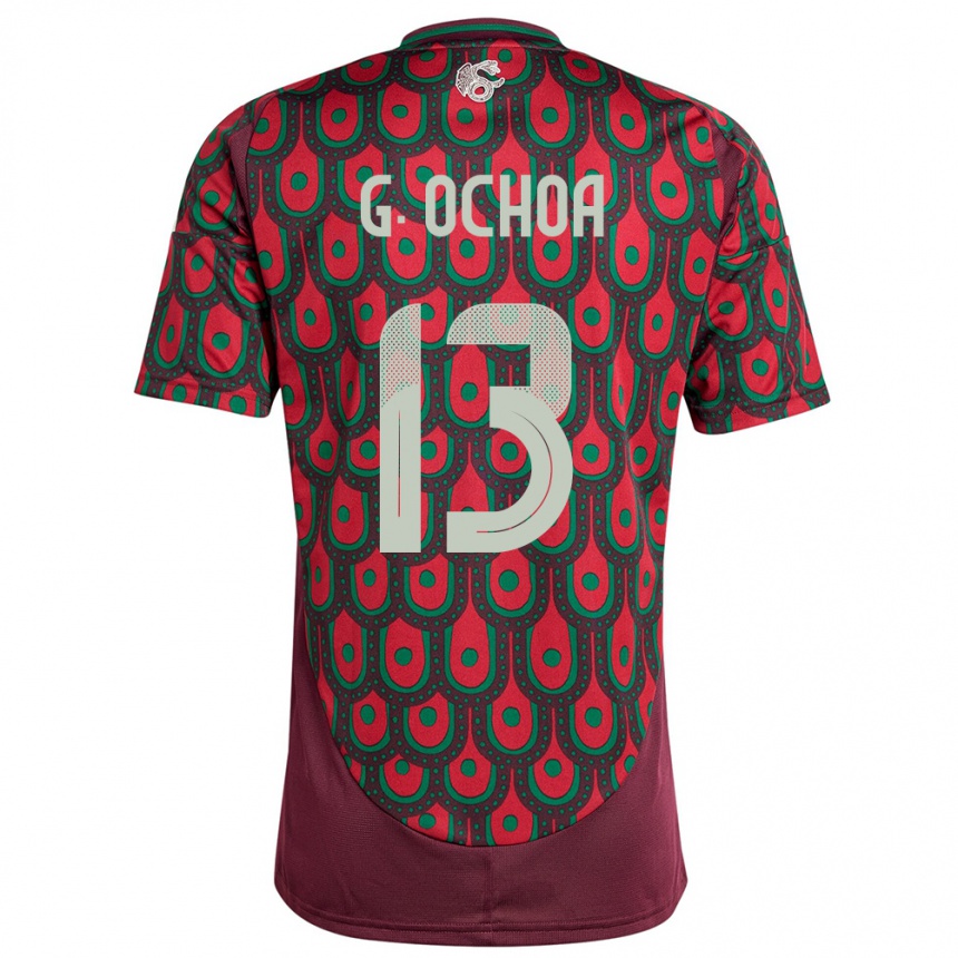 Mujer Fútbol Camiseta México Guillermo Ochoa #13 Granate 1ª Equipación 24-26 México