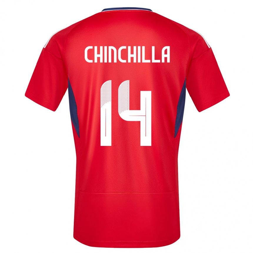 Mujer Fútbol Camiseta Costa Rica Priscila Chinchilla #14 Rojo 1ª Equipación 24-26 México