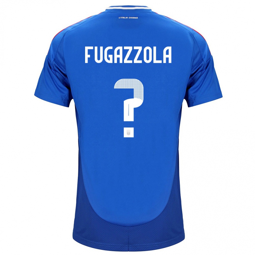 Mujer Fútbol Camiseta Italia Marcello Fugazzola #0 Azul 1ª Equipación 24-26 México