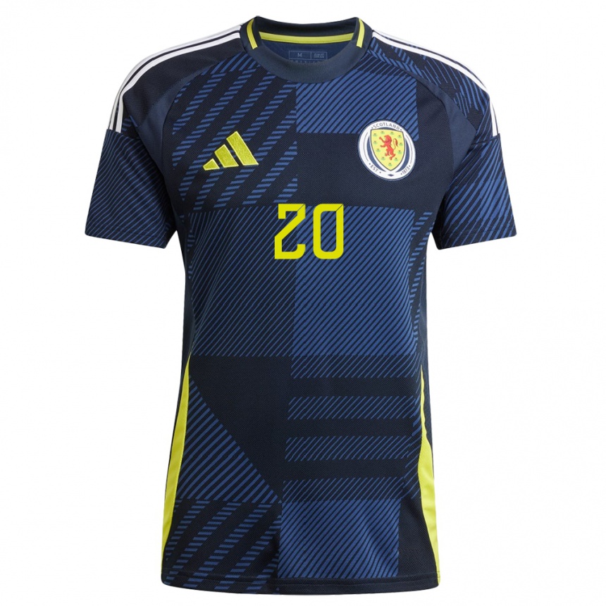 Mujer Fútbol Camiseta Escocia Johnny Emerson #20 Azul Oscuro 1ª Equipación 24-26 México