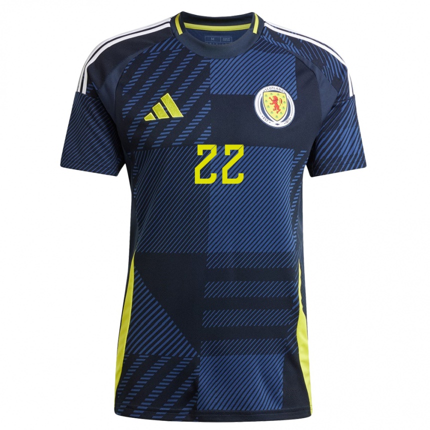 Mujer Fútbol Camiseta Escocia Erin Cuthbert #22 Azul Oscuro 1ª Equipación 24-26 México