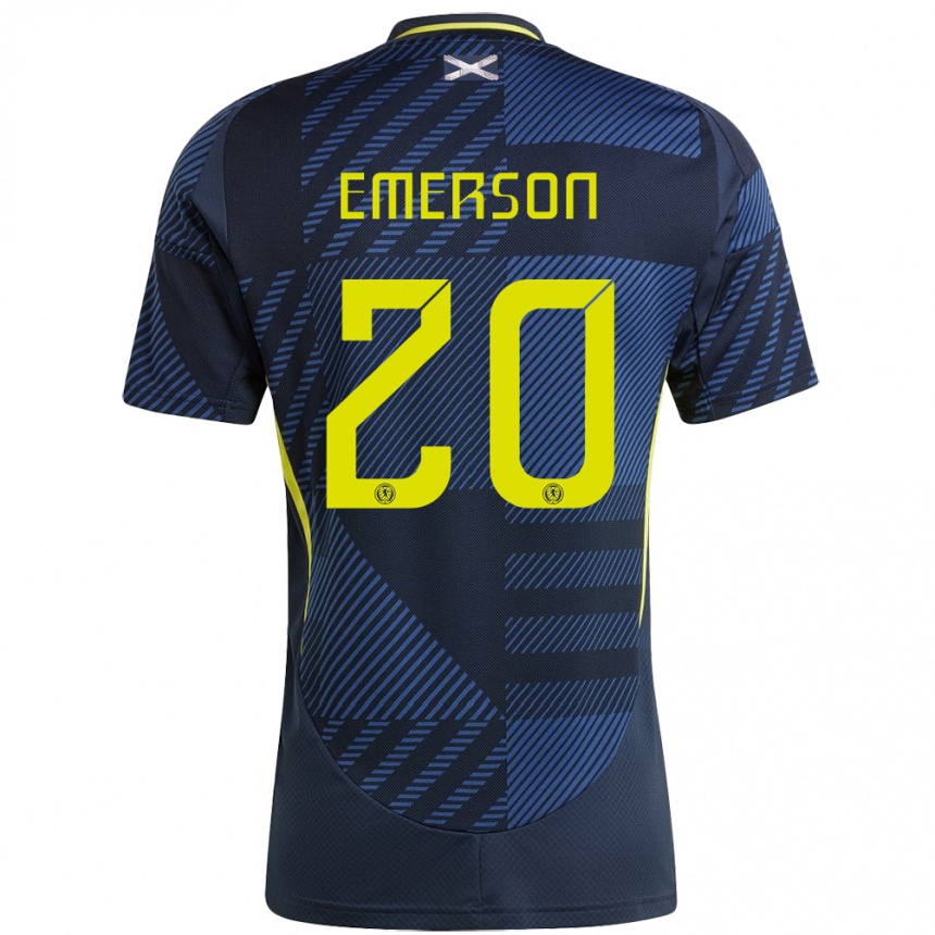 Mujer Fútbol Camiseta Escocia Johnny Emerson #20 Azul Oscuro 1ª Equipación 24-26 México