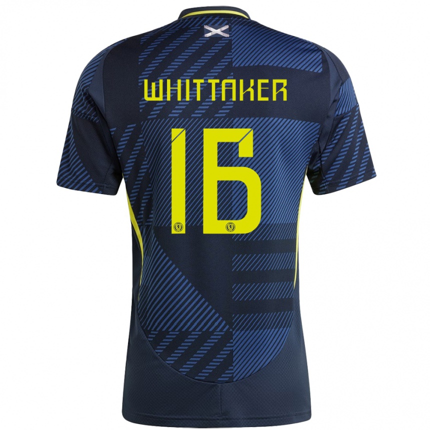 Mujer Fútbol Camiseta Escocia Rory Whittaker #16 Azul Oscuro 1ª Equipación 24-26 México
