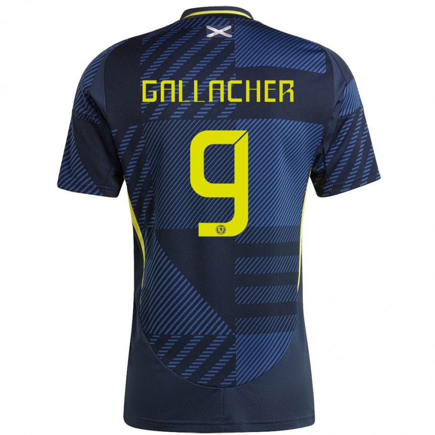 Mujer Fútbol Camiseta Escocia Amy Gallacher #9 Azul Oscuro 1ª Equipación 24-26 México