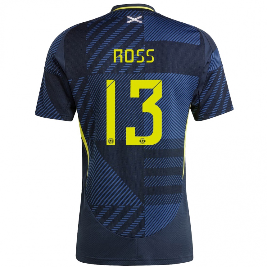 Mujer Fútbol Camiseta Escocia Jane Ross #13 Azul Oscuro 1ª Equipación 24-26 México