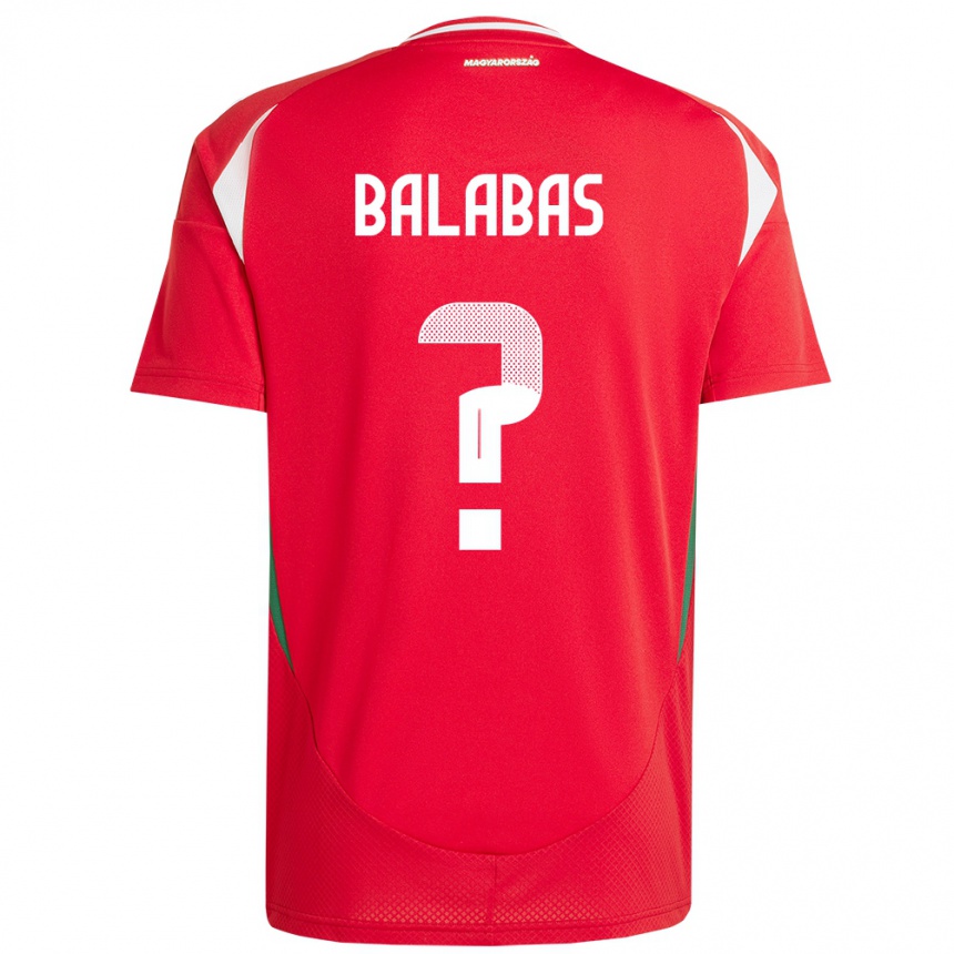 Mujer Fútbol Camiseta Hungría Bence Balabás #0 Rojo 1ª Equipación 24-26 México