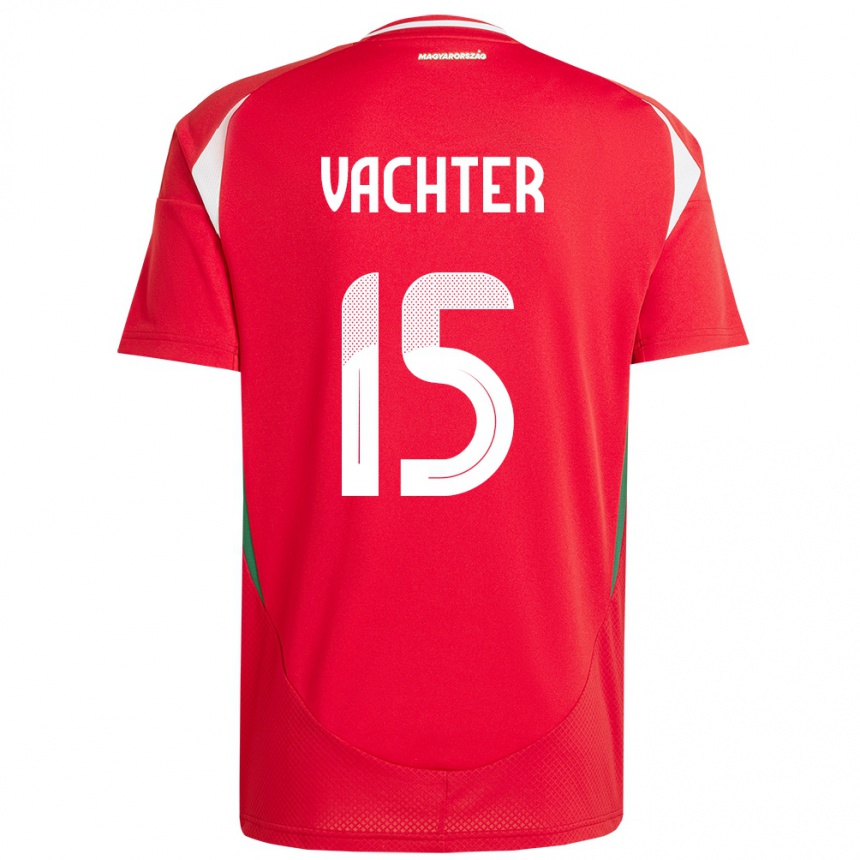 Mujer Fútbol Camiseta Hungría Fanni Vachter #15 Rojo 1ª Equipación 24-26 México