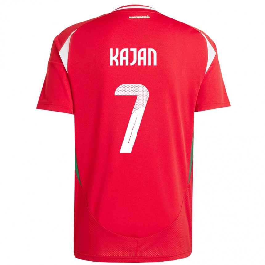 Mujer Fútbol Camiseta Hungría Zsanett Kaján #7 Rojo 1ª Equipación 24-26 México