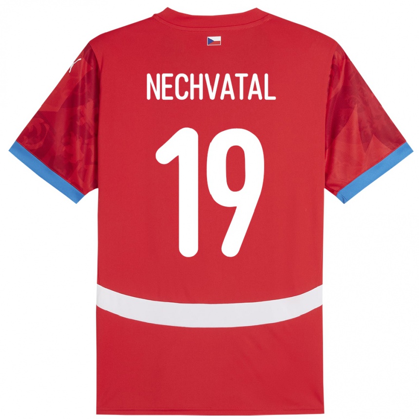 Mujer Fútbol Camiseta Chequia Matyas Nechvatal #19 Rojo 1ª Equipación 24-26 México