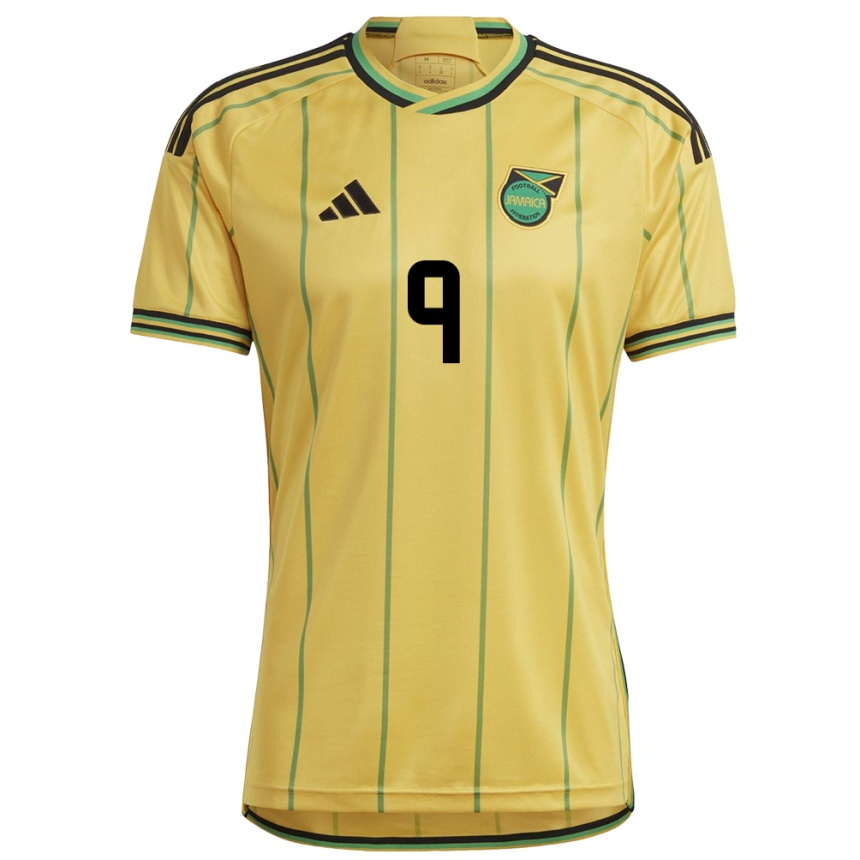 Mujer Fútbol Camiseta Jamaica Kameron Simmonds #9 Amarillo 1ª Equipación 24-26 México