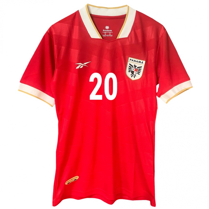 Mujer Fútbol Camiseta Panamá Ernesto Gómez #20 Rojo 1ª Equipación 24-26 México
