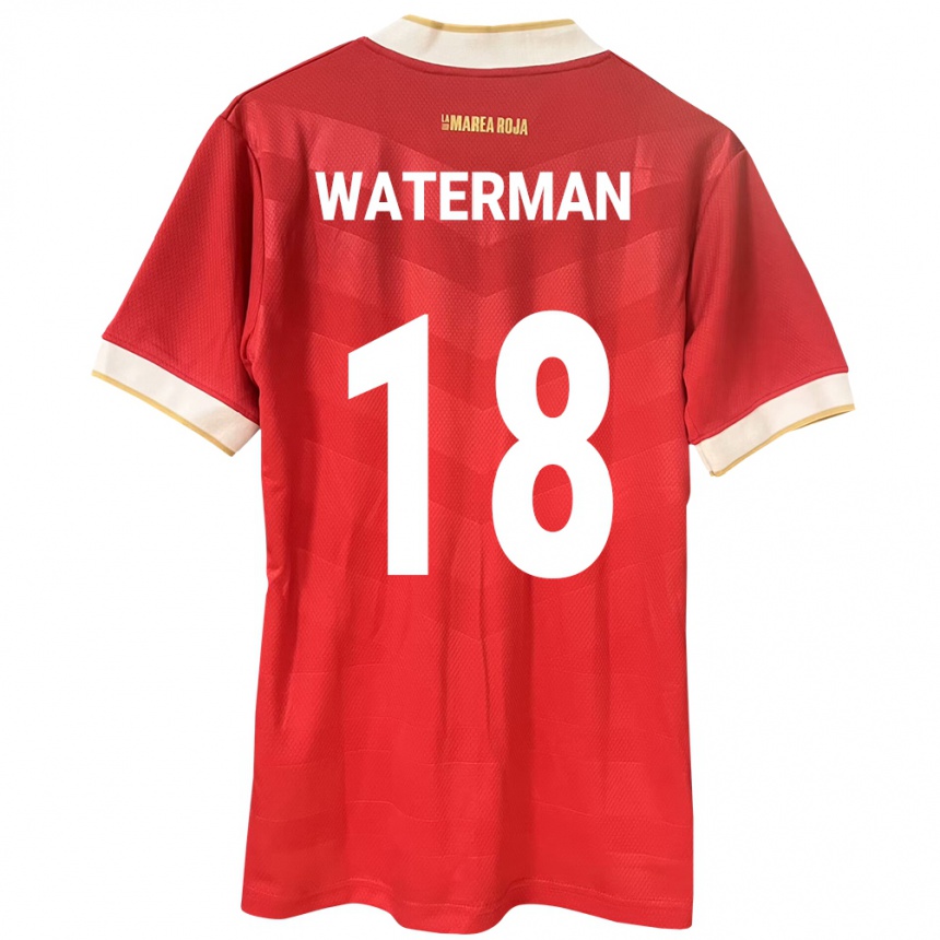 Mujer Fútbol Camiseta Panamá Cecilio Waterman #18 Rojo 1ª Equipación 24-26 México