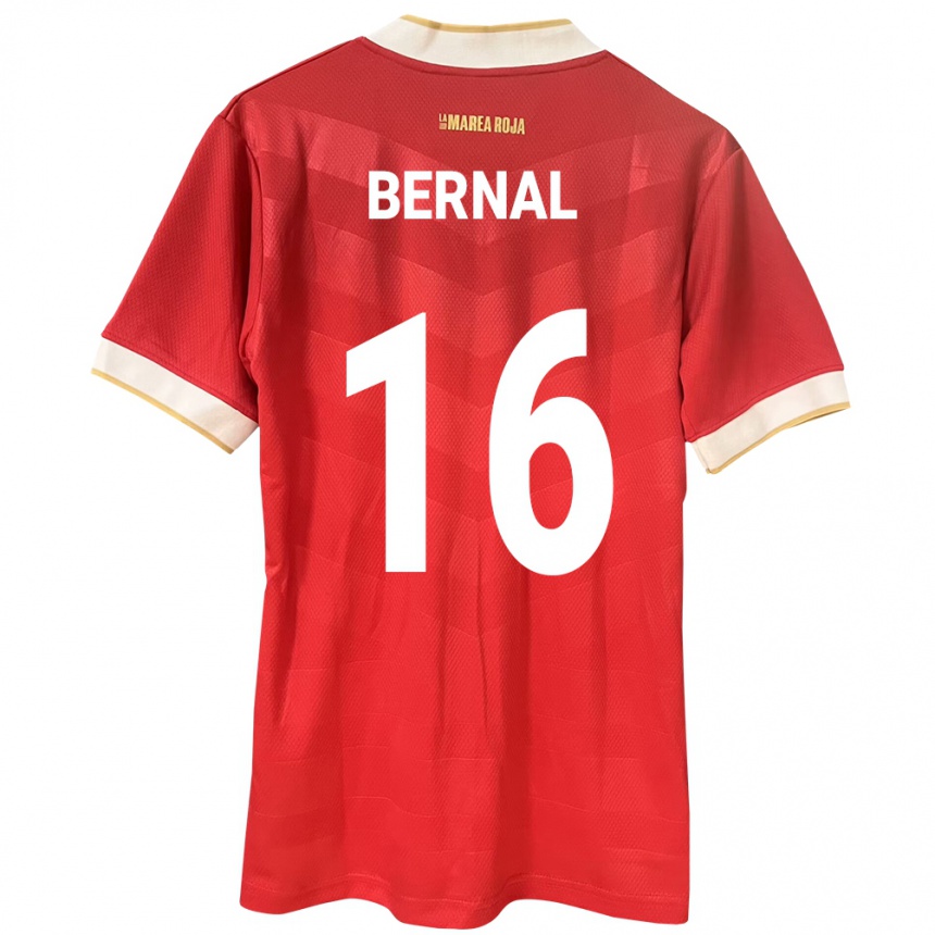 Mujer Fútbol Camiseta Panamá José Bernal #16 Rojo 1ª Equipación 24-26 México