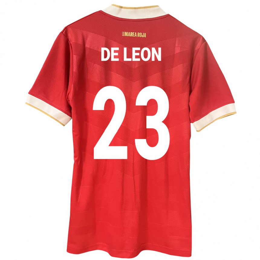 Mujer Fútbol Camiseta Panamá Yerenis De León #23 Rojo 1ª Equipación 24-26 México