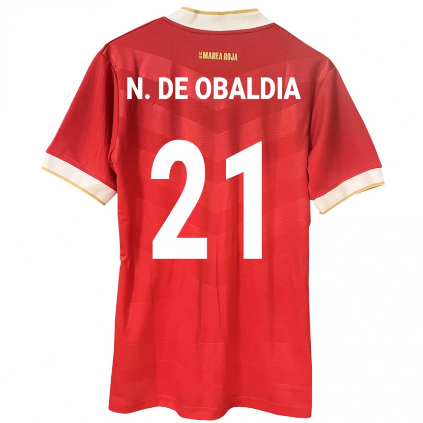 Mujer Fútbol Camiseta Panamá Nicole De Obaldía #21 Rojo 1ª Equipación 24-26 México