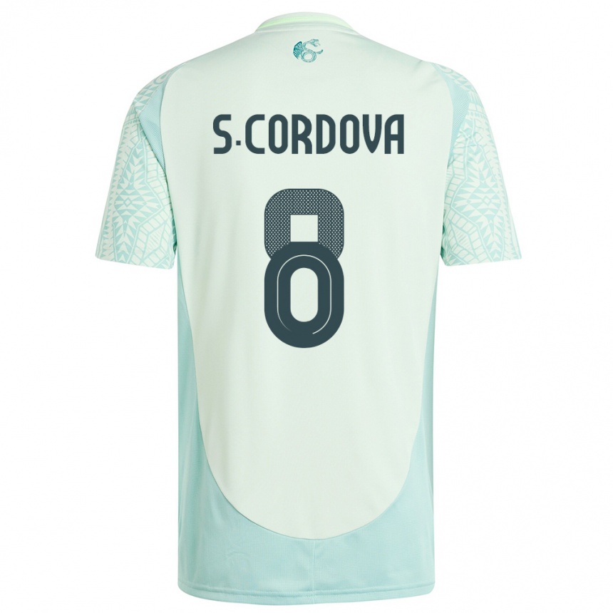 Mujer Fútbol Camiseta México Sebastian Cordova #8 Lino Verde 2ª Equipación 24-26 México
