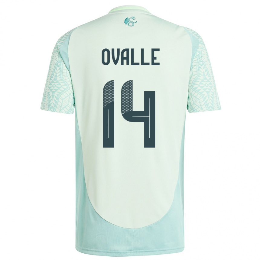 Mujer Fútbol Camiseta México Jacqueline Ovalle #14 Lino Verde 2ª Equipación 24-26 México