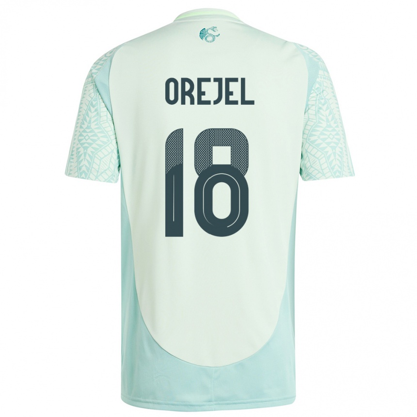 Mujer Fútbol Camiseta México Jocelyn Orejel #18 Lino Verde 2ª Equipación 24-26 México