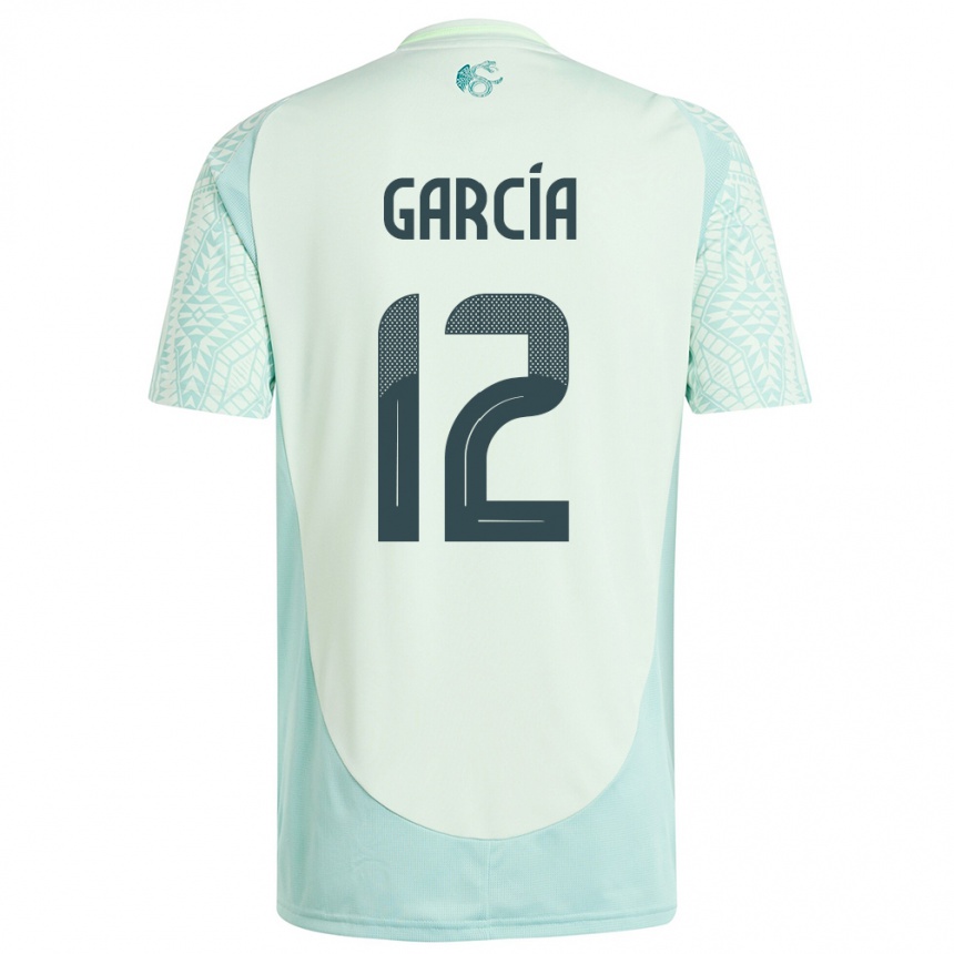 Mujer Fútbol Camiseta México Eduardo Garcia #12 Lino Verde 2ª Equipación 24-26 México