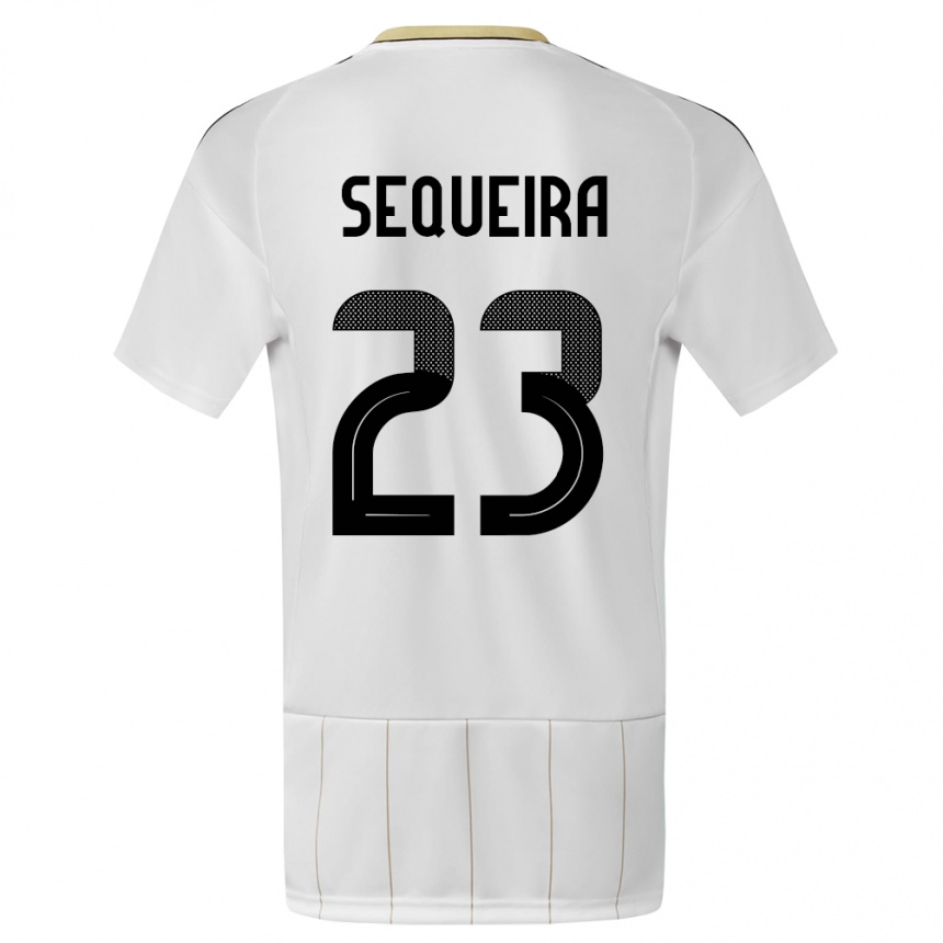 Mujer Fútbol Camiseta Costa Rica Patrick Sequeira #23 Blanco 2ª Equipación 24-26 México