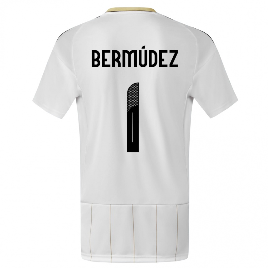 Mujer Fútbol Camiseta Costa Rica Noelia Bermudez #1 Blanco 2ª Equipación 24-26 México