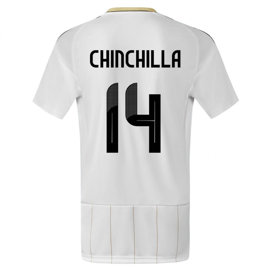 Mujer Fútbol Camiseta Costa Rica Priscila Chinchilla #14 Blanco 2ª Equipación 24-26 México