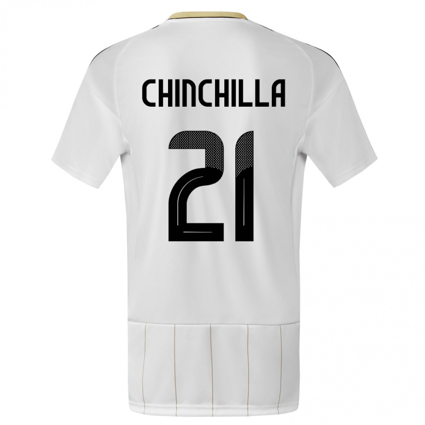 Mujer Fútbol Camiseta Costa Rica Viviana Chinchilla #21 Blanco 2ª Equipación 24-26 México