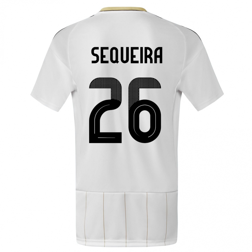 Mujer Fútbol Camiseta Costa Rica Douglas Sequeira #26 Blanco 2ª Equipación 24-26 México