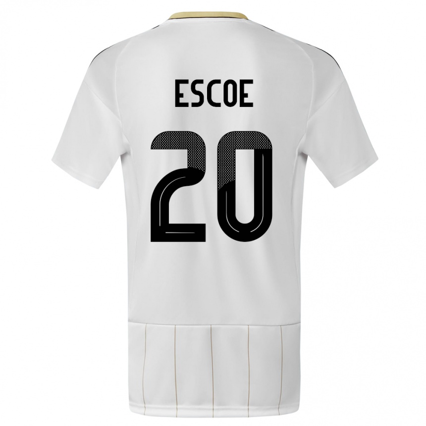 Mujer Fútbol Camiseta Costa Rica Enyel Escoe #20 Blanco 2ª Equipación 24-26 México