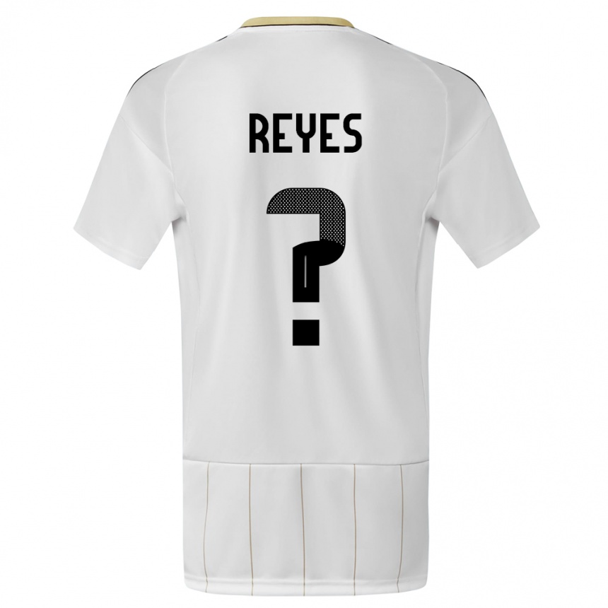 Mujer Fútbol Camiseta Costa Rica Kenan Reyes #0 Blanco 2ª Equipación 24-26 México