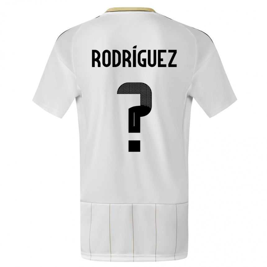 Mujer Fútbol Camiseta Costa Rica Bradley Rodriguez #0 Blanco 2ª Equipación 24-26 México