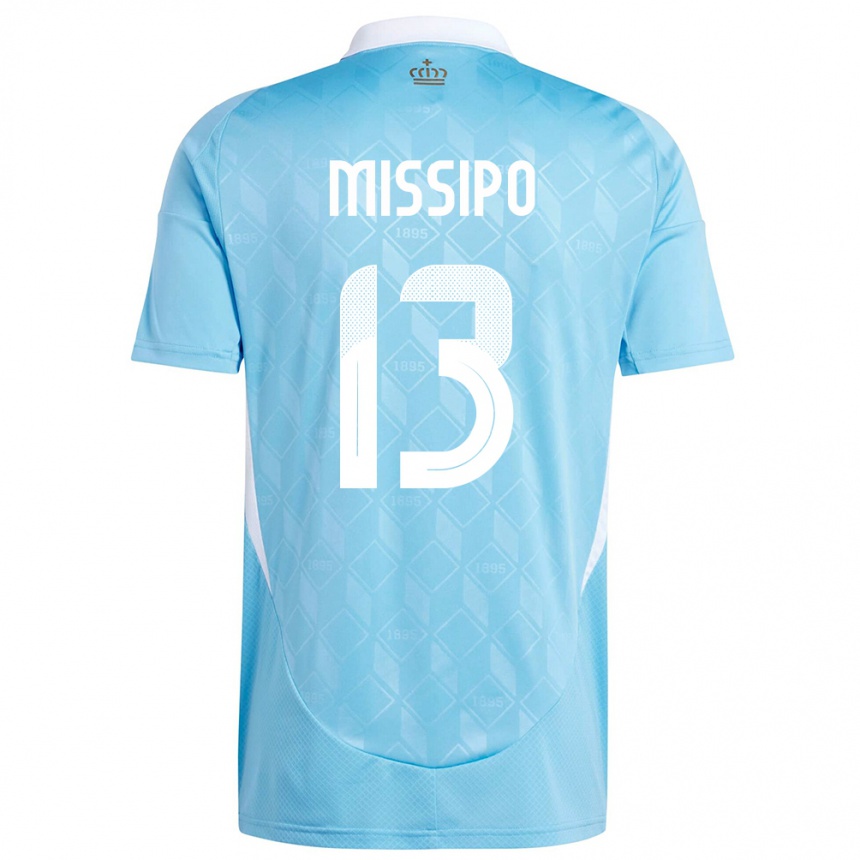 Mujer Fútbol Camiseta Bélgica Kassandra Missipo #13 Azul 2ª Equipación 24-26 México
