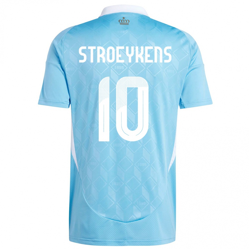 Mujer Fútbol Camiseta Bélgica Mario Stroeykens #10 Azul 2ª Equipación 24-26 México