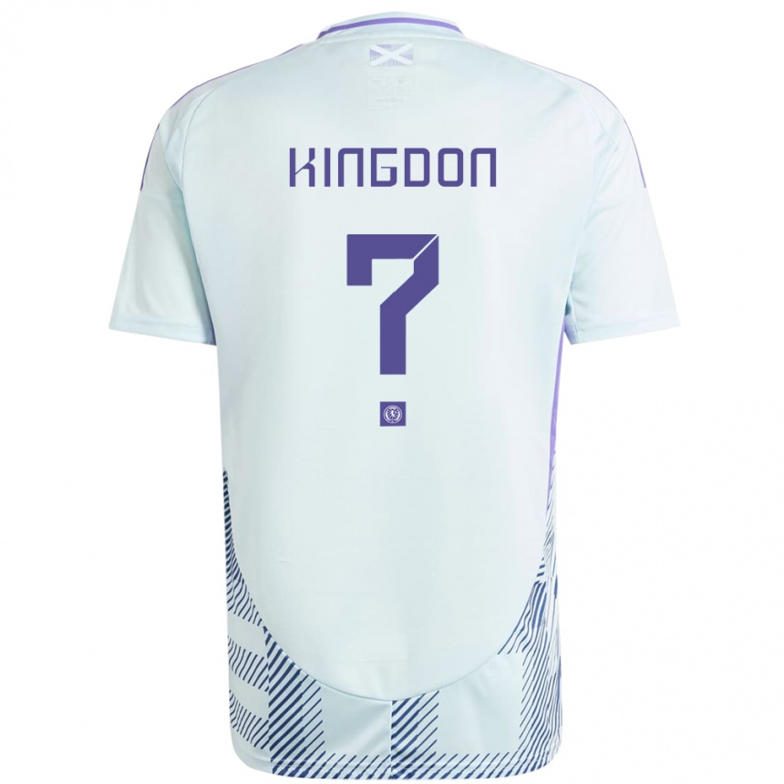 Mujer Fútbol Camiseta Escocia Jack Kingdon #0 Azul Menta Claro 2ª Equipación 24-26 México