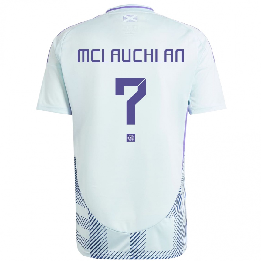 Mujer Fútbol Camiseta Escocia Rachel Mclauchlan #0 Azul Menta Claro 2ª Equipación 24-26 México