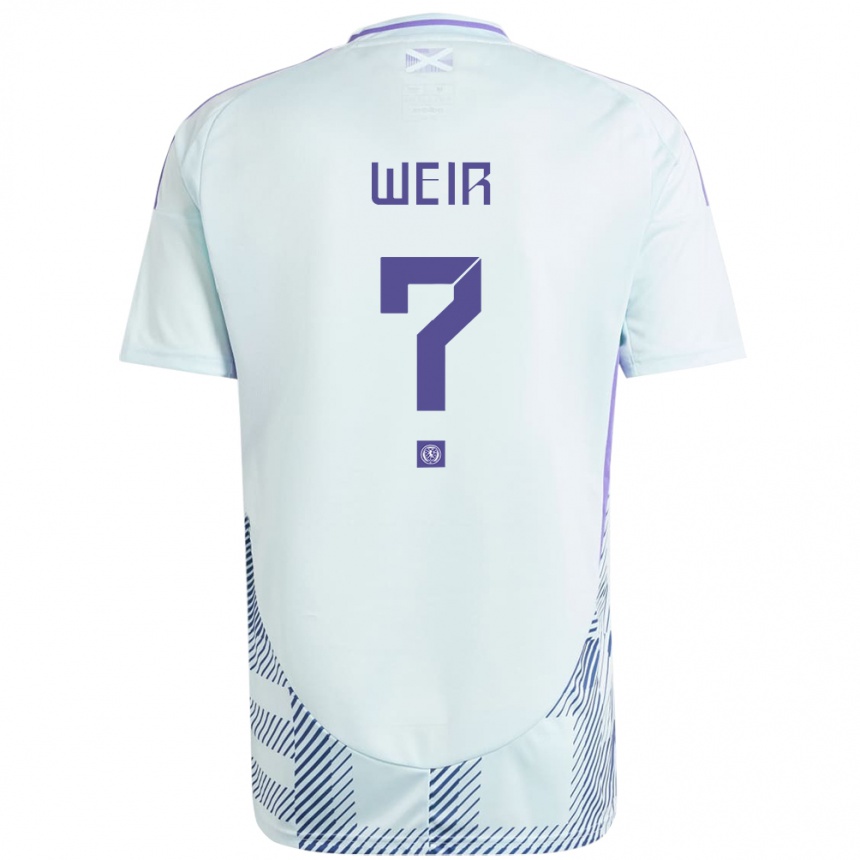 Mujer Fútbol Camiseta Escocia Caroline Weir #0 Azul Menta Claro 2ª Equipación 24-26 México