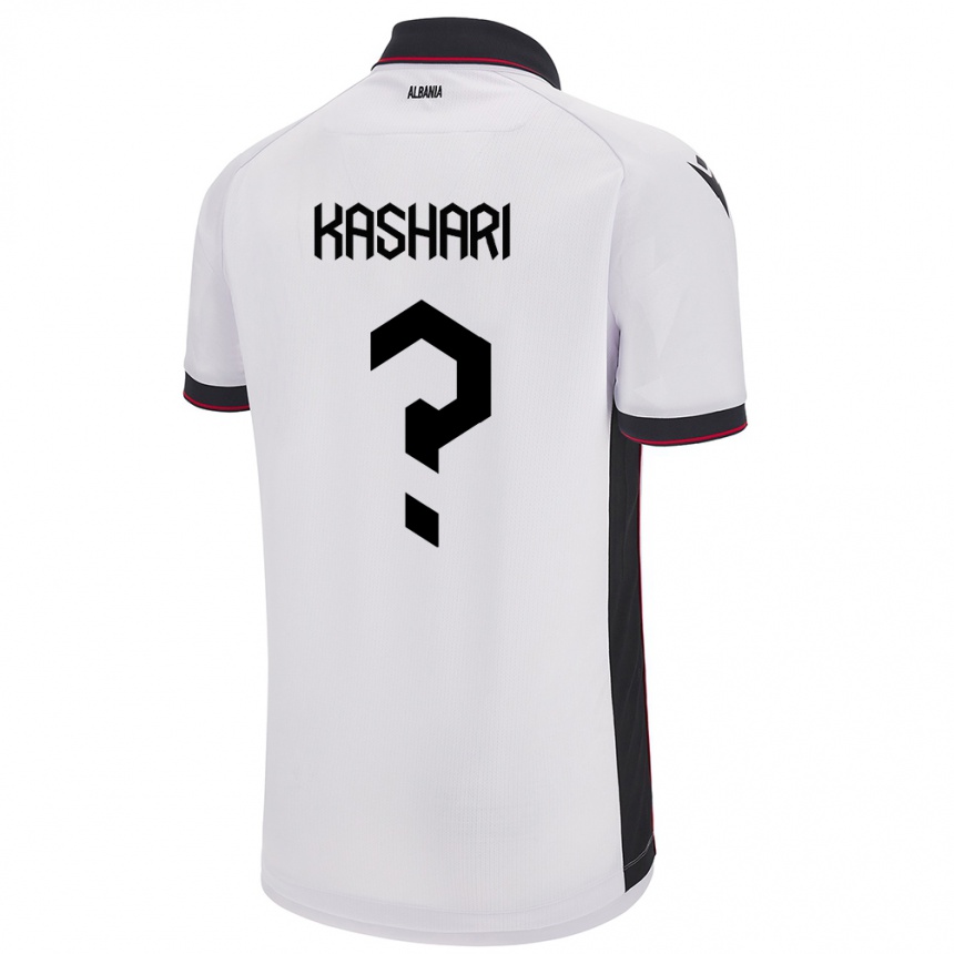 Mujer Fútbol Camiseta Albania Klaus Kashari #0 Blanco 2ª Equipación 24-26 México