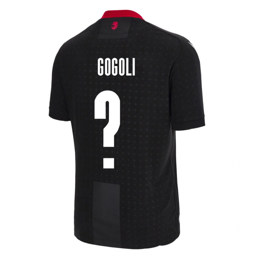 Mujer Fútbol Camiseta Georgia Dachi Gogoli #0 Negro 2ª Equipación 24-26 México
