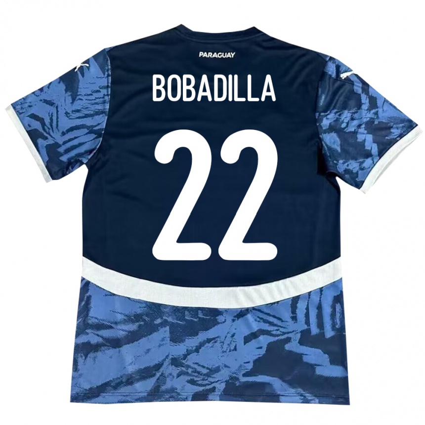 Mujer Fútbol Camiseta Paraguay Dylan Bobadilla #22 Azul 2ª Equipación 24-26 México