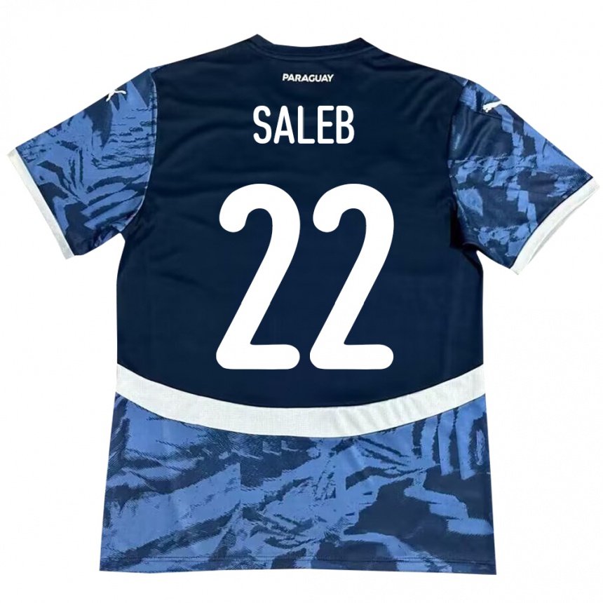 Mujer Fútbol Camiseta Paraguay Gloria Saleb #22 Azul 2ª Equipación 24-26 México