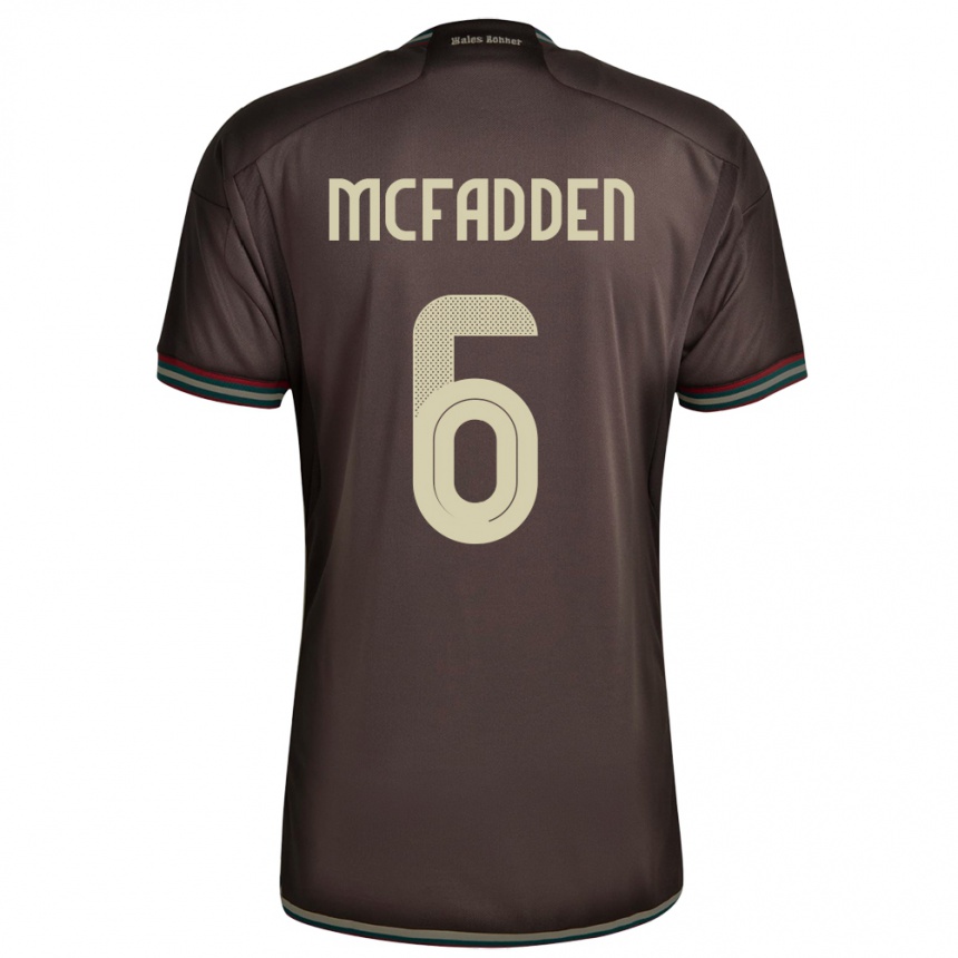 Mujer Fútbol Camiseta Jamaica Logan Mcfadden #6 Marrón Noche 2ª Equipación 24-26 México