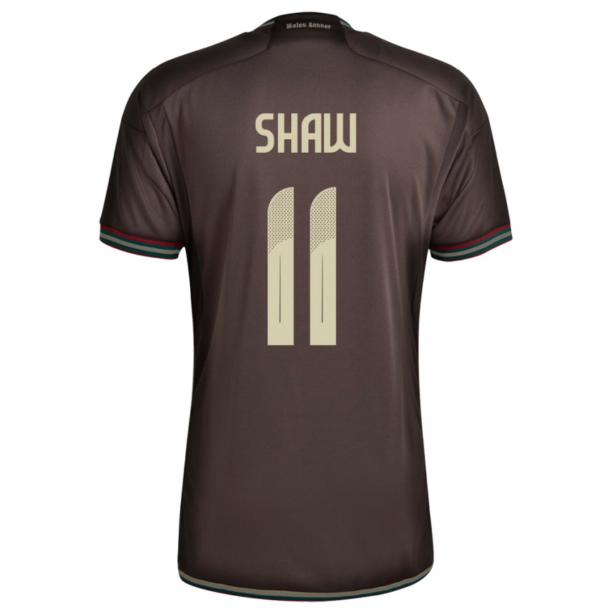 Mujer Fútbol Camiseta Jamaica Khadija Shaw #11 Marrón Noche 2ª Equipación 24-26 México