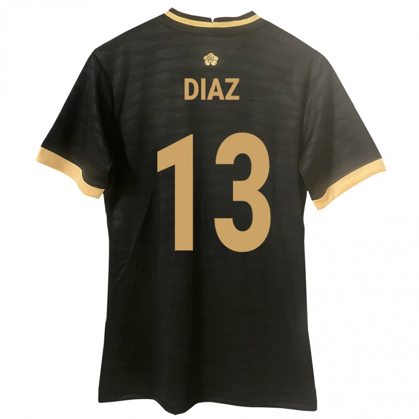 Mujer Fútbol Camiseta Panamá Érick Díaz #13 Negro 2ª Equipación 24-26 México