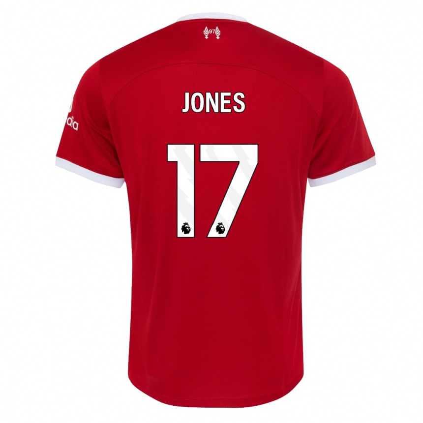 Niño Fútbol Camiseta Curtis Jones #17 Rojo 1ª Equipación 2023/24 México