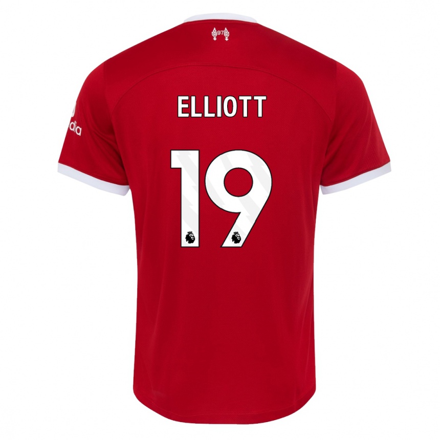 Niño Fútbol Camiseta Harvey Elliott #19 Rojo 1ª Equipación 2023/24 México