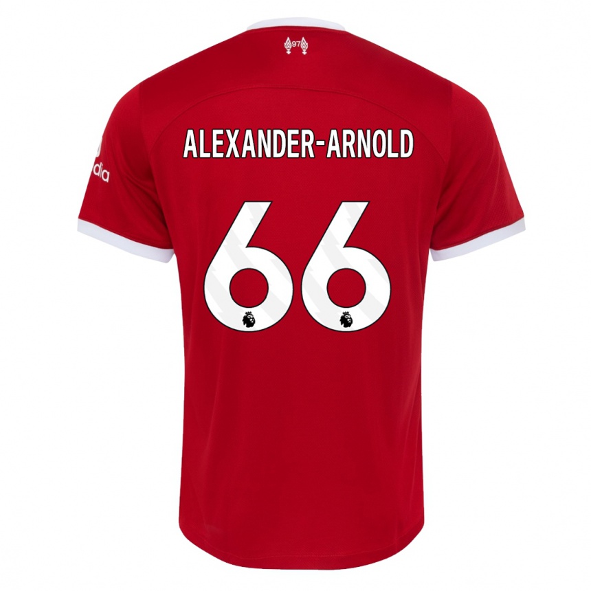 Niño Fútbol Camiseta Trent Alexander-Arnold #66 Rojo 1ª Equipación 2023/24 México