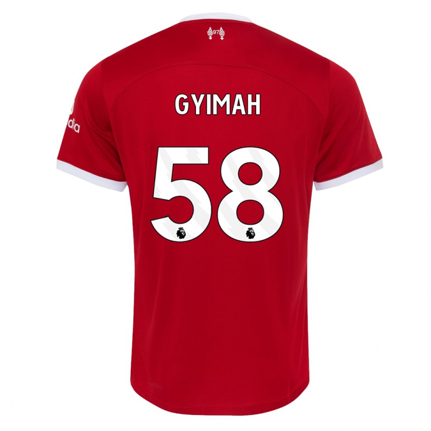 Niño Fútbol Camiseta Francis Gyimah #58 Rojo 1ª Equipación 2023/24 México