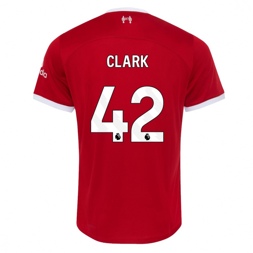 Niño Fútbol Camiseta Bobby Clark #42 Rojo 1ª Equipación 2023/24 México