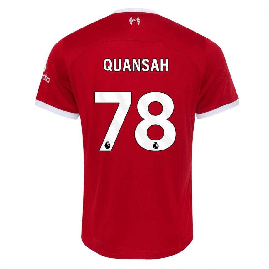 Niño Fútbol Camiseta Jarell Quansah #78 Rojo 1ª Equipación 2023/24 México