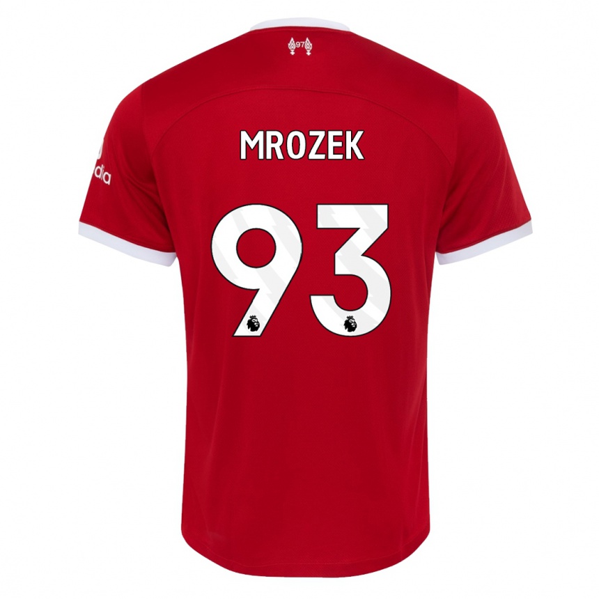 Niño Fútbol Camiseta Fabian Mrozek #93 Rojo 1ª Equipación 2023/24 México